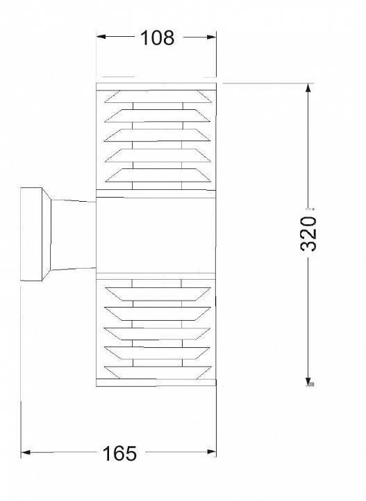 Светильник на штанге Maytoni Bronx O576WL-02B