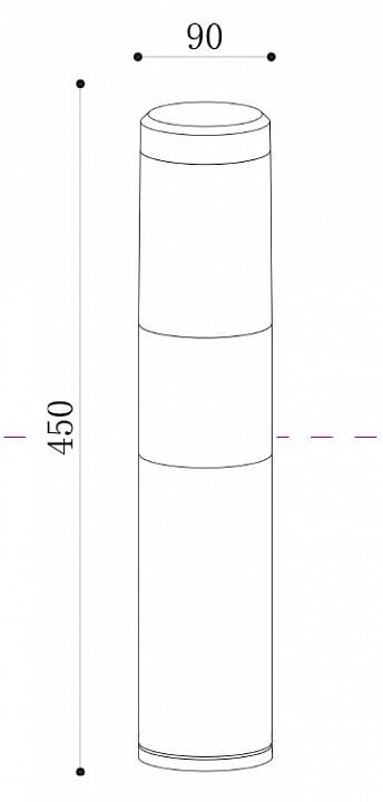 Уличный наземный светильник Maytoni Koln O590FL-L8B4K