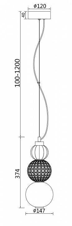 Подвесной светильник Maytoni Collar P069PL-L16CH3K