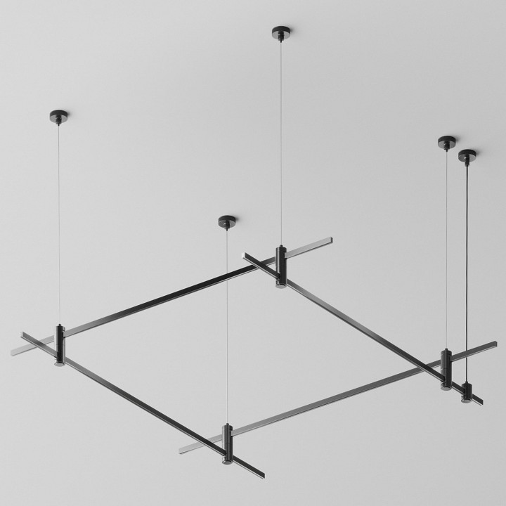 Трек подвесной Maytoni Technical Готовая конструкция TFC-Flar-H04-B