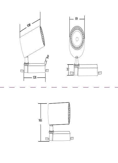 Трековый светильник Maytoni Vuoro 30 Вт 3000 K белый TR003-1-30W3K-W