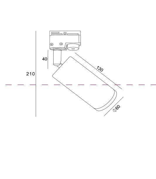 Трековый светильник Maytoni Focus GU10 TR004-1-GU10-GF