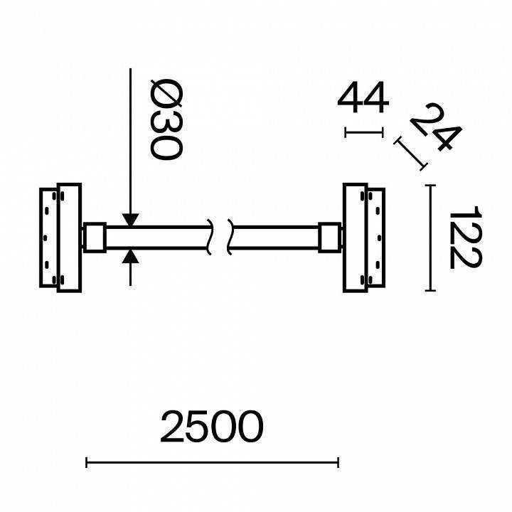 Подвесной светильник Maytoni Tau LED 50 Вт 3000K TR101-2-50W3K-B