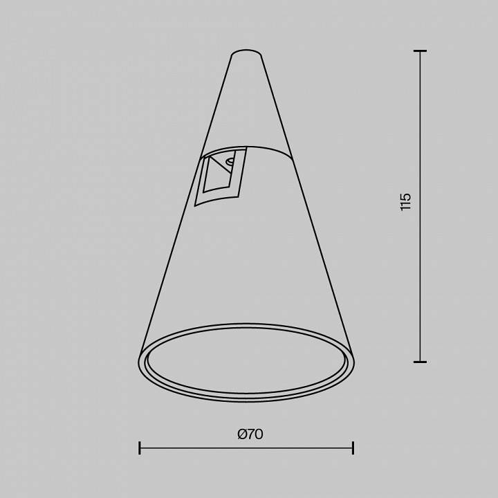 Накладной светильник Maytoni Keila LED 5 Вт латунь TR146-1-5W4K-BS