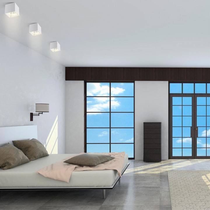 Накладной светодиодный светильник Novotech Recte 40 Вт 3000 K черный 358480