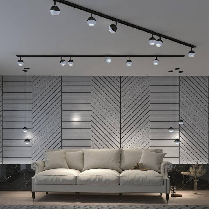 Подвесной светильник Novotech Garn 10 Вт черный/золото 370814