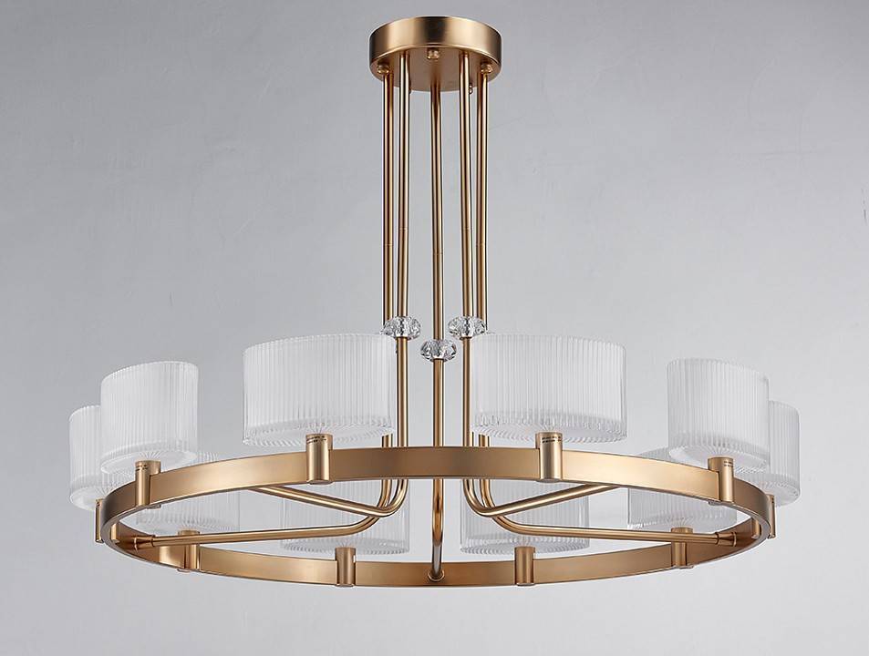 Люстра на штанге Newport 4330 4338+2/C Gold
