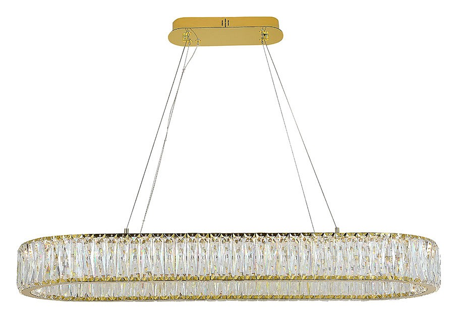 Подвесной светильник Newport 8240 8240/90 oval gold