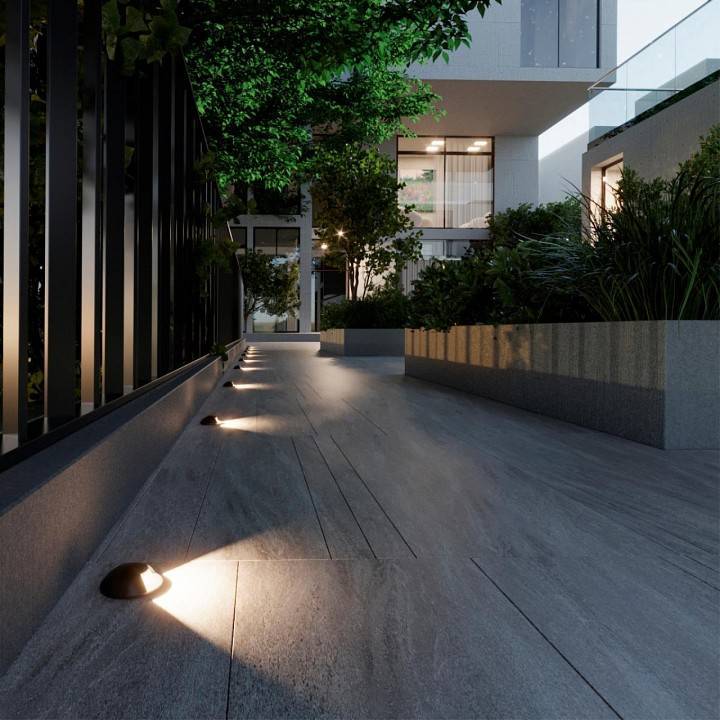 Светильник грунтовый встраиваемый Odeon Light Wald 6662/1GL