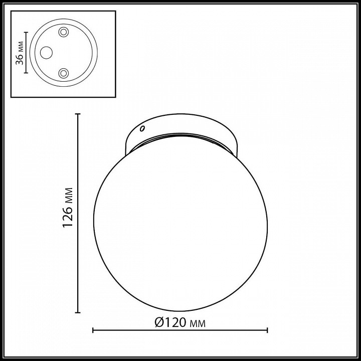 Накладной светильник Odeon Light NATURE 7124/1C