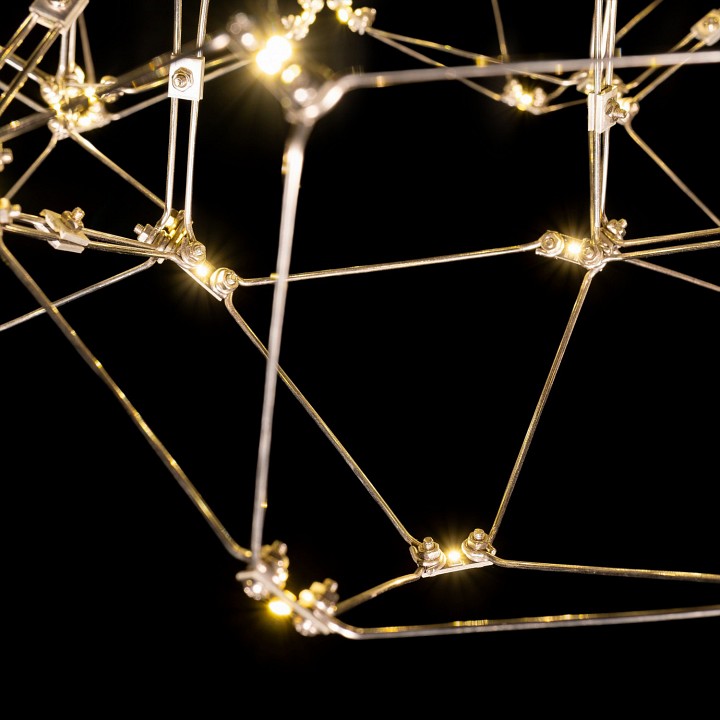 Подвесная люстра O-LUCE Bjork круглая без вставок 11810-3