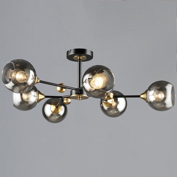 Люстра на штанге De Markt Бремен 6xE27 01070-0.3-06 BK+COP