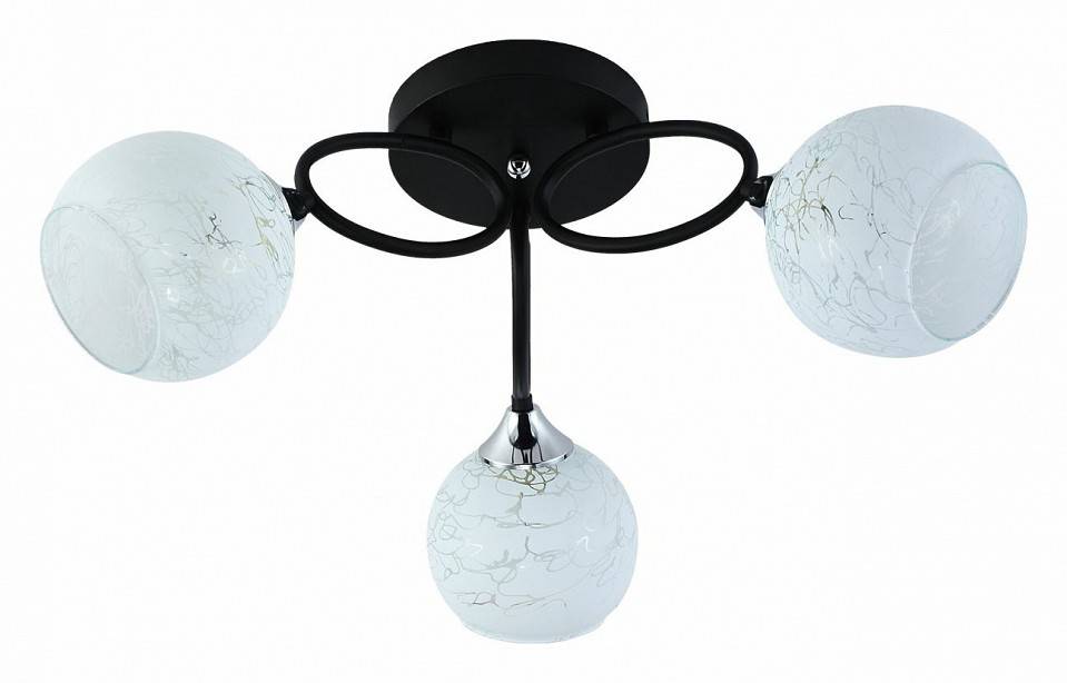 Потолочная люстра Reluce 01331-0.3-03 BK+CR