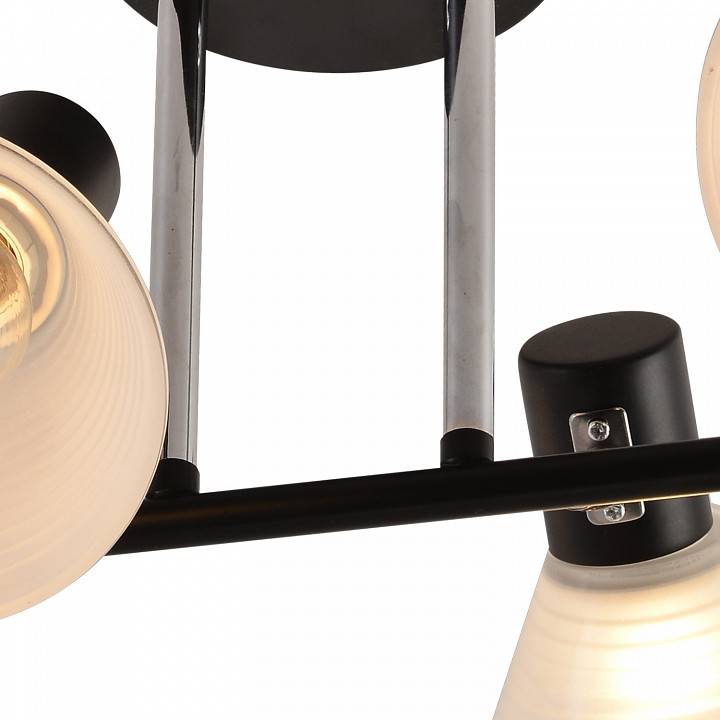 Люстра на штанге Reluce 01553 4 лампы 01553-3.3-04B BK+CR