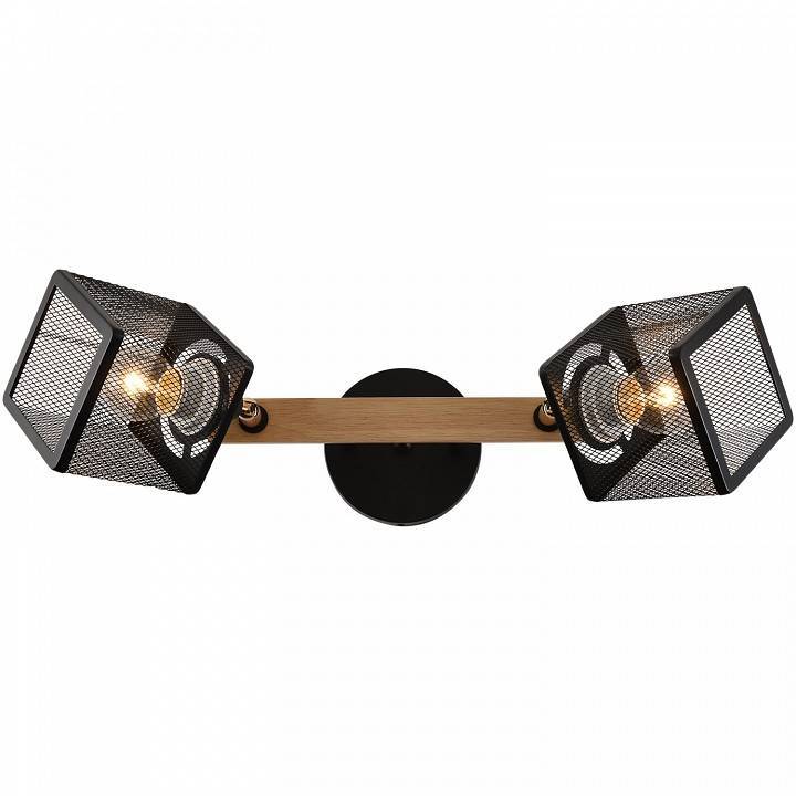 Светильник на штанге Reluce 01591 BK+FGD+WOOD 01591-3.3-02B