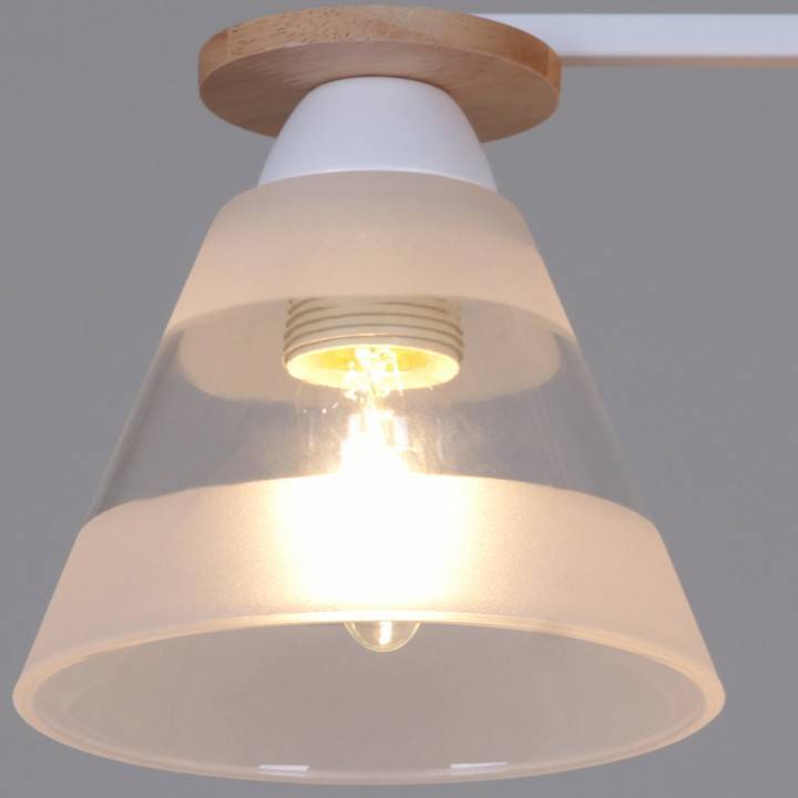 Светильник на штанге Reluce 01630 WH+WOOD 01630-0.3-02