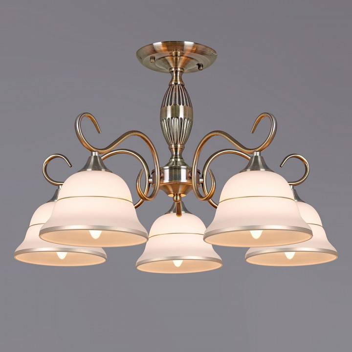 Люстра на штанге Reluce 02263 5 ламп AB 02263-0.3-05 AB