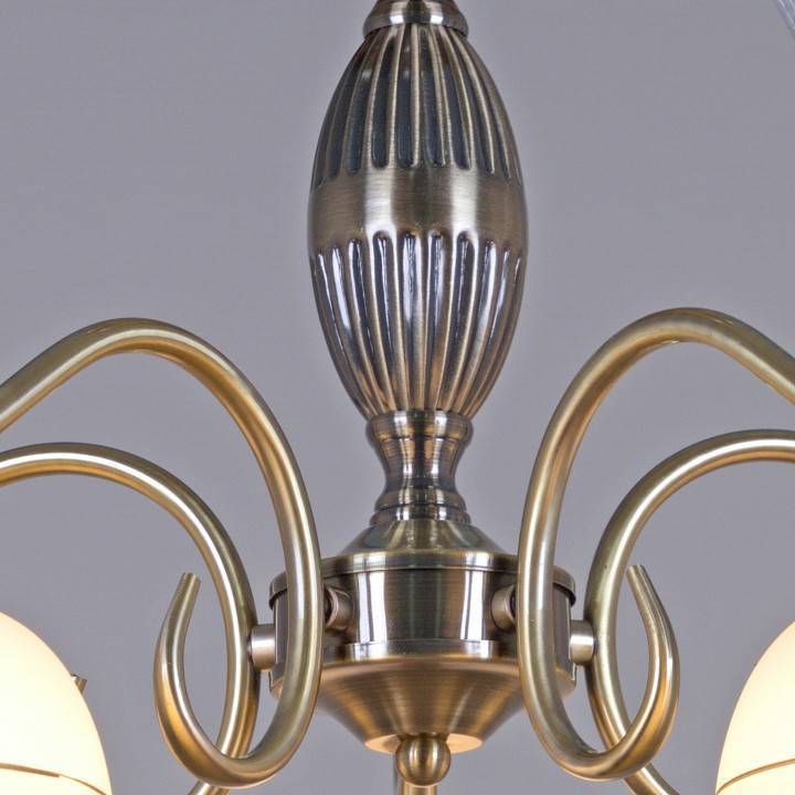 Люстра на штанге Reluce 02263 5 ламп AB 02263-0.3-05 AB
