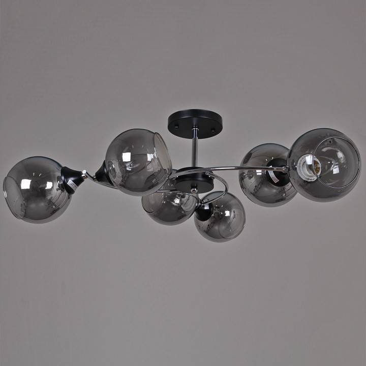 Люстра на штанге 02288-0.3-06 BK+CH