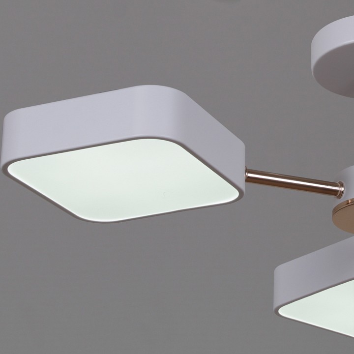 Люстра на штанге De Markt 03360-0.3-05 5 ламп белый золото 03360-0.3-05 WH+FGD