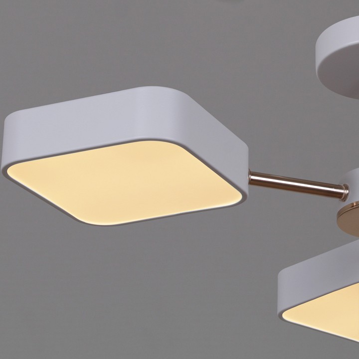 Люстра на штанге De Markt 03360-0.3-05 5 ламп белый золото 03360-0.3-05 WH+FGD