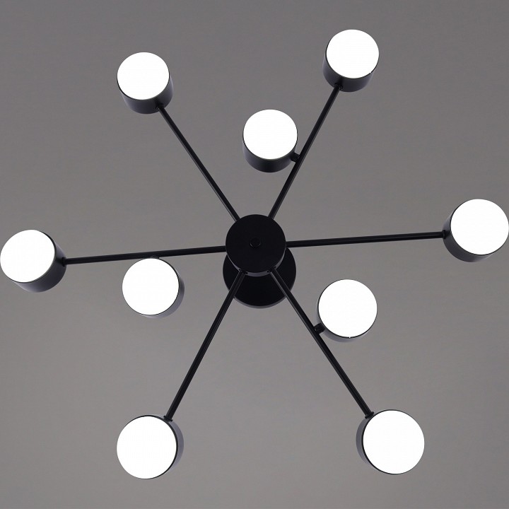 Люстра на штанге De Markt 03738-0.3-09 9 ламп черный GX53 03738-0.3-09 BK GX53