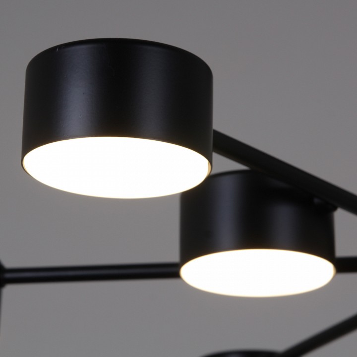 Люстра на штанге De Markt 03738-0.3-09 9 ламп черный GX53 03738-0.3-09 BK GX53