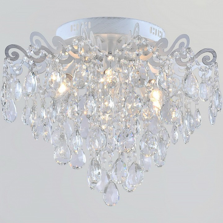 Люстра на штанге De Markt 04033-0.3-06 WH+SILVER PN