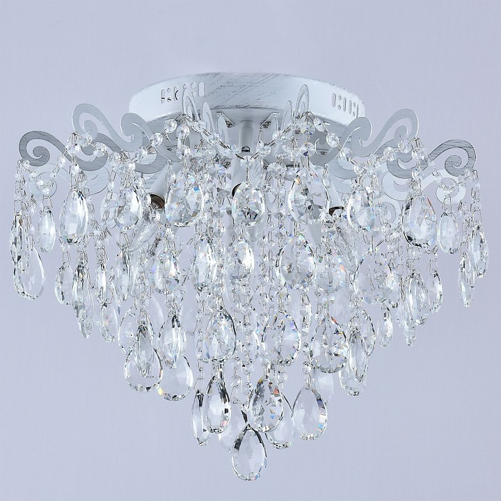 Люстра на штанге De Markt 04033-0.3-06 WH+SILVER PN