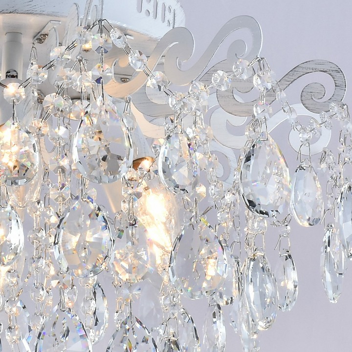 Люстра на штанге De Markt 04033-0.3-06 WH+SILVER PN