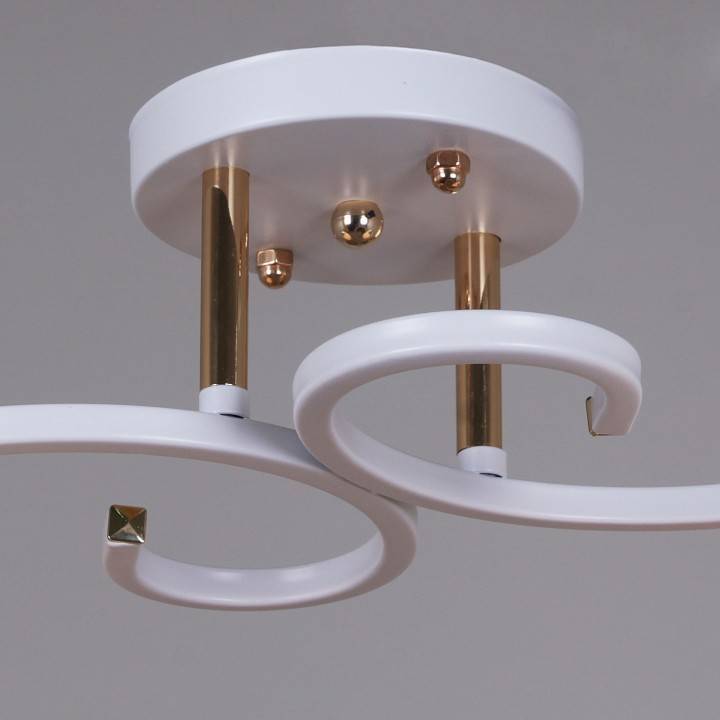 Светильник на штанге Reluce 05009-1 2 лампы белый французское золото 05009-0.3-02 WH+FG