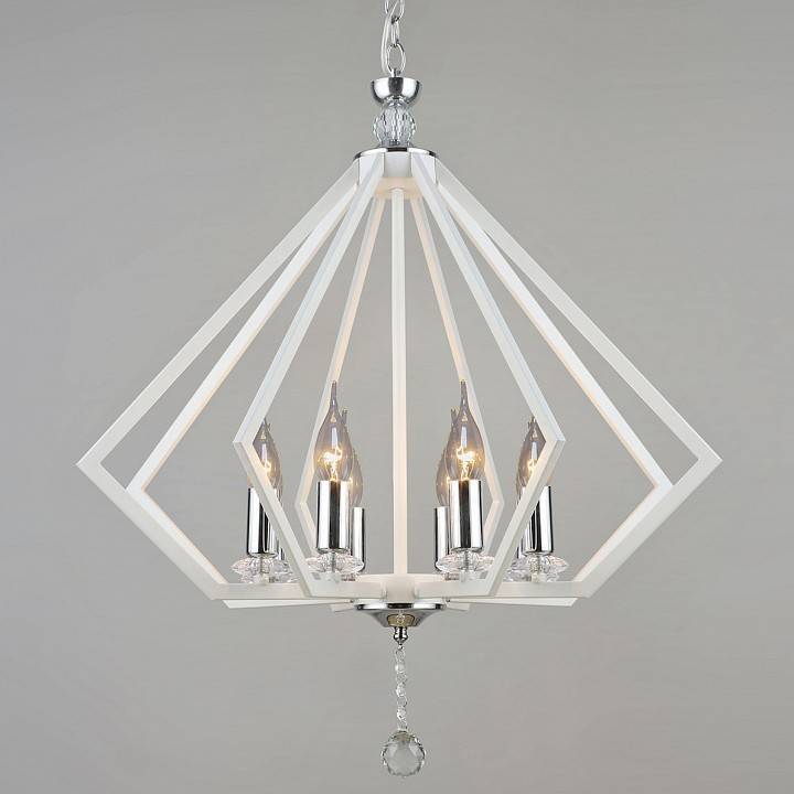 Подвесная люстра Reluce 05325 8 ламп WT+CR 05325-0.4-08 WT+CR