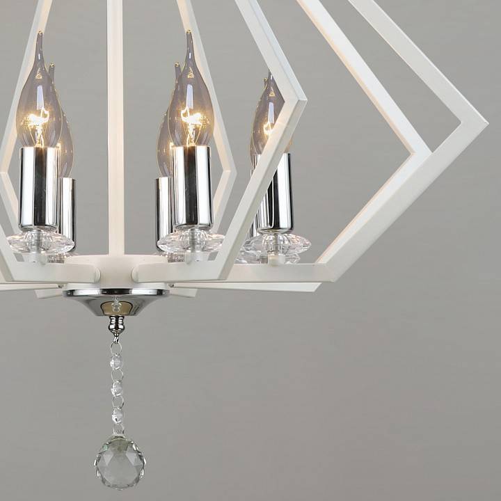 Подвесная люстра Reluce 05325 8 ламп WT+CR 05325-0.4-08 WT+CR