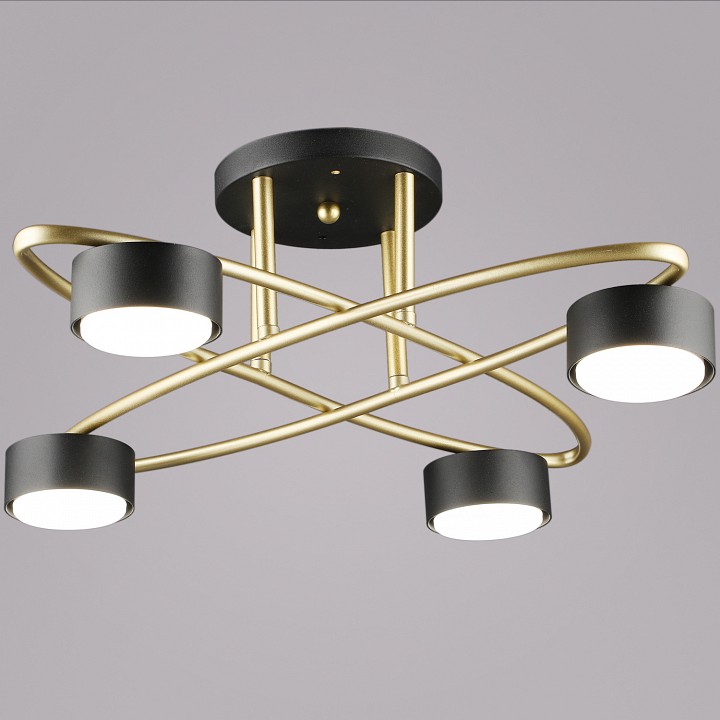 Люстра на штанге Reluce 06658-0.3-04 GD+BK GX53