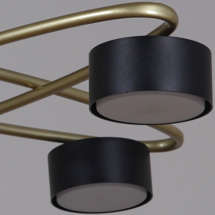 Люстра на штанге Reluce 06658-0.3-04 GD+BK GX53