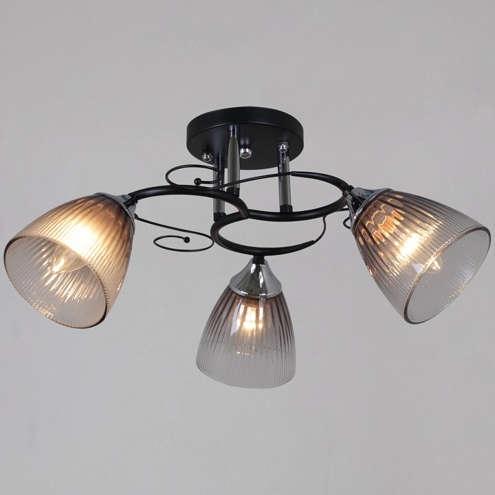 Люстра на штанге  13560-0.3-03 BK+CR