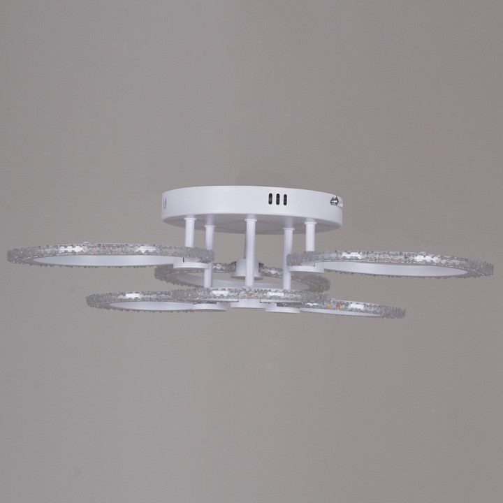 Люстра на штанге светодиодная Reluce 51150-0.3-3+3 WH