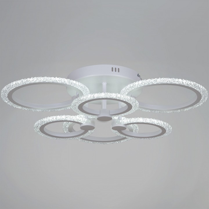 Люстра на штанге светодиодная Reluce 51150-0.3-3+3 WH