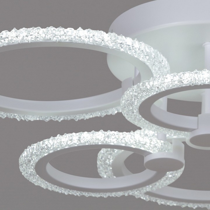 Люстра на штанге светодиодная Reluce 51150-0.3-3+3 WH