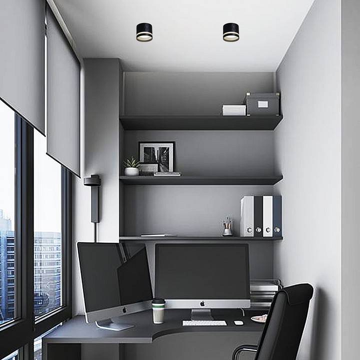 Накладной светильник Reluce 53002 53002-9.5-001LD GX53 BK