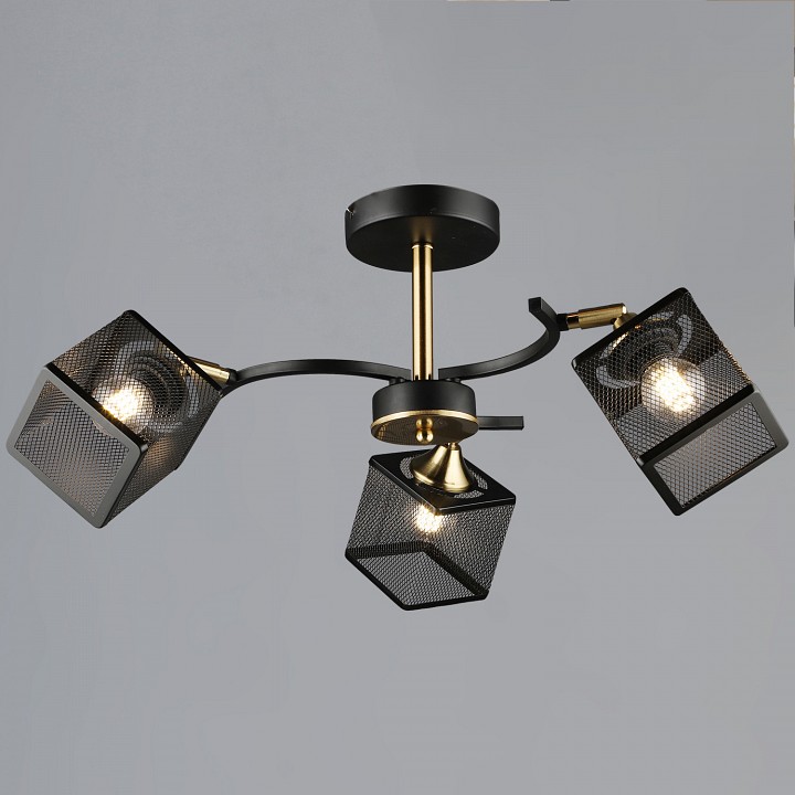 Люстра на штанге De City 60660-0.3-03 BK+COP 3 лампы 60660-0.3-03 BK+COP