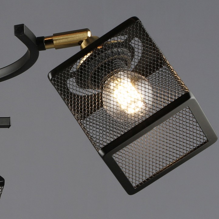 Люстра на штанге De City 60660-0.3-03 BK+COP 3 лампы 60660-0.3-03 BK+COP