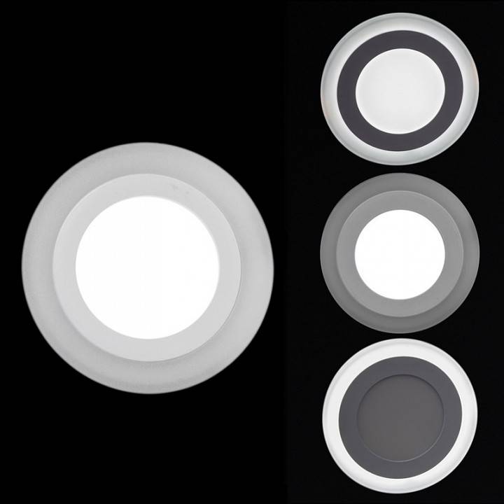 Светильник накладной ЭРА 70506-9.0-001TM LED 6+3W 6500K белый 70506-9.0-001TM