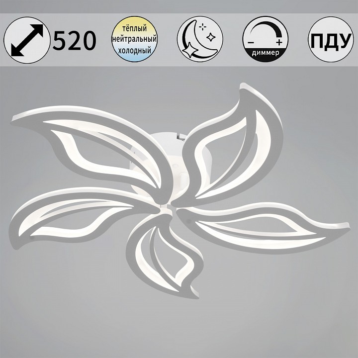 Люстра на штанге De Markt Айти 5xE27 81990-0.3-05 WH