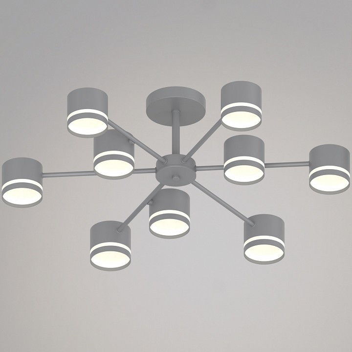 Люстра на штанге De Markt Сити 9xGX53 серый 89730-0.3-09 GX53 GREY