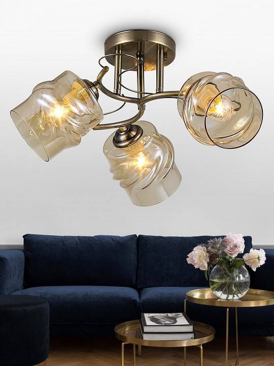 Потолочная люстра Rivoli Carmela 3хE27 Б0052676