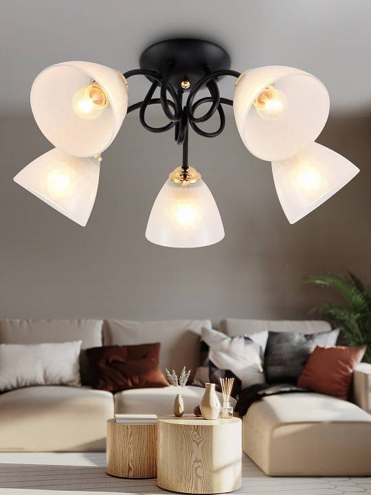 Потолочная люстра Rivoli Luiza 5хE27 60 Вт Б0054904