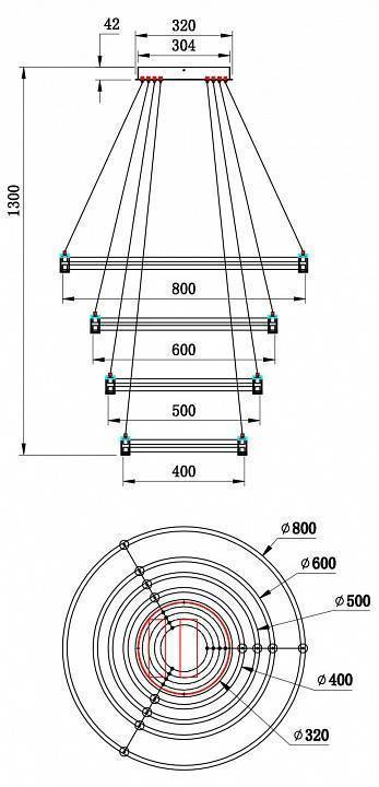 Подвесной светильник Stilfort Tooring 4006/05/04P