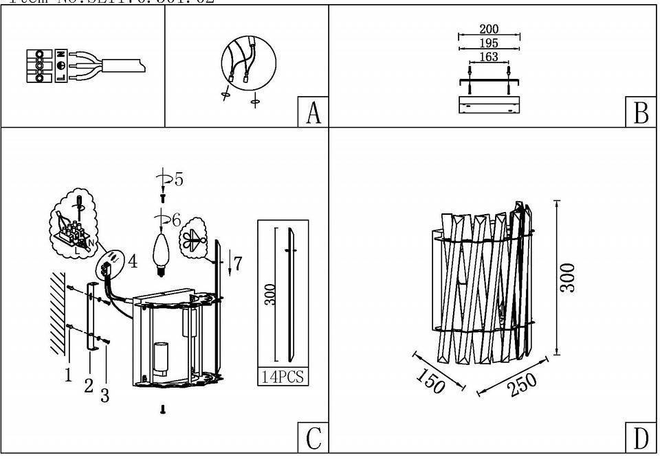 Накладной светильник ST-Luce Fabio SL1170.301.02