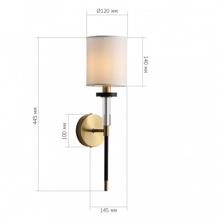 Бра ST-Luce BLACK+BRASS SL1404.301.01